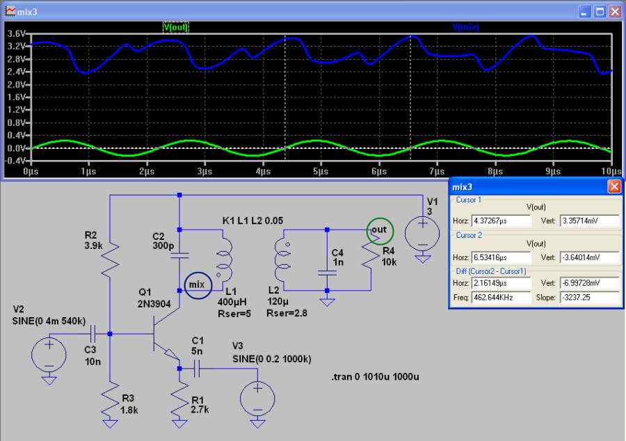 MW heterodyne intermediate frequency is 460kHz